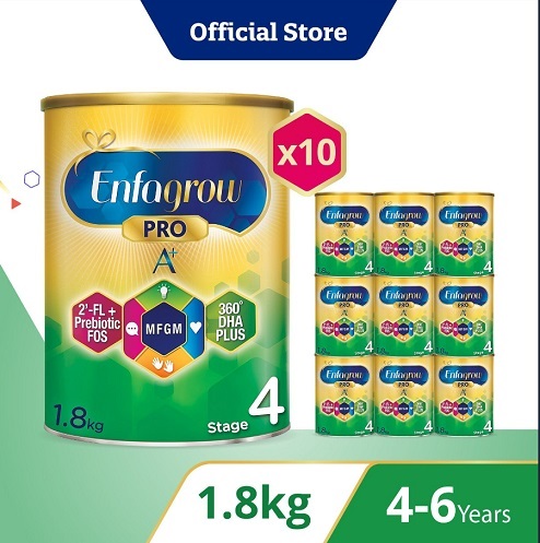 [Bundle of 10] Enfagrow Pro A+ Stage 4 1.8kg for Children (4-6Y)